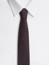 Tie-print silk jacquard blade tie (6 cm) -  | Dolce & Gabbana