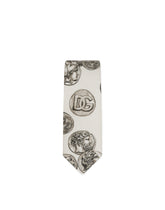 Large coin print 6-cm silk blade tie -  | Dolce & Gabbana