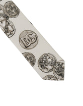 Large coin print 6-cm silk blade tie -  | Dolce & Gabbana