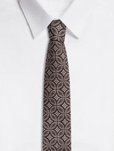 Tie-print silk jacquard blade tie (6 cm) -  | Dolce & Gabbana