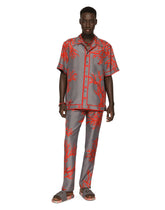 Coral-print silk jogging pants -  | Dolce &amp; Gabbana