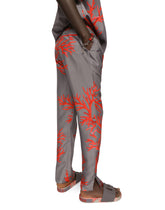 Coral-print silk jogging pants -  | Dolce &amp; Gabbana