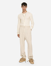 Tailored linen pants -  | Dolce & Gabbana
