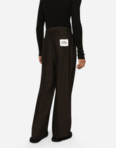 Tailored viscose and linen pants -  | Dolce & Gabbana