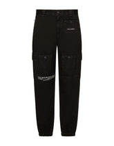 Garment-dyed cargo pants with multiple pockets DGVIB3 -  | Dolce & Gabbana