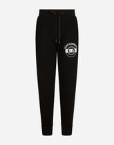 Jersey jogging pants with DG logo print -  | Dolce &amp; Gabbana