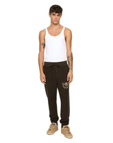 Jersey jogging pants with DG coin print -  | Dolce &amp; Gabbana