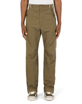Stretch cotton cargo pants with patch embellishment -  | Dolce & Gabbana