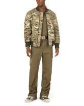 Stretch cotton cargo pants with patch embellishment -  | Dolce & Gabbana