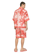 Coral-print silk jogging shorts -  | Dolce &amp; Gabbana