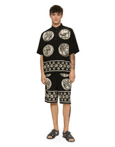 Crêpe de chine Bermuda jogging pants -  | Dolce & Gabbana