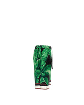 Banana-tree-print silk shorts -  | Dolce &amp; Gabbana