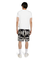 Marina-print silk twill shorts -  | Dolce & Gabbana