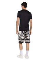 Marina-print silk twill shorts -  | Dolce & Gabbana