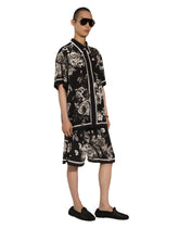 Floral-print silk jogging shorts -  | Dolce &amp; Gabbana