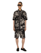 Floral-print silk jogging shorts -  | Dolce &amp; Gabbana