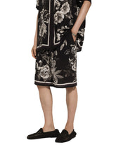 Floral-print silk jogging shorts -  | Dolce &amp; Gabbana