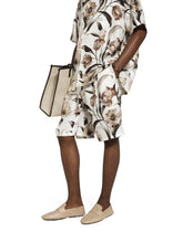 Floral-print silk jogging shorts -  | Dolce & Gabbana