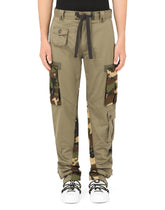 Cargo pants with camouflage-print details -  | Dolce & Gabbana