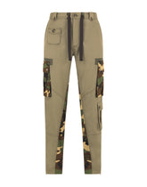 Cargo pants with camouflage-print details -  | Dolce & Gabbana