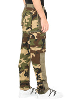 Cargo pants with camouflage-print details -  | Dolce & Gabbana