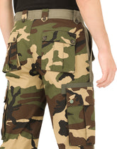 Cargo pants with camouflage-print details -  | Dolce & Gabbana
