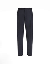 Cotton pants with double darts -  | Dolce &amp; Gabbana