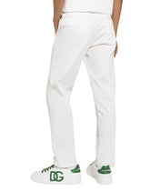 Cotton gabardine lambretta-fit pants -  | Dolce &amp; Gabbana