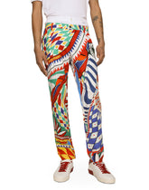 Carretto-print poplin pants -  | Dolce &amp; Gabbana