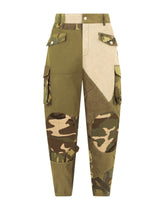 Patchwork cotton cargo pants -  | Dolce & Gabbana