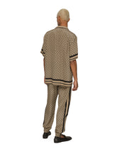 Crepe de chine jogging pants with logo print -  | Dolce &amp; Gabbana