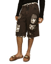 Denim shorts with rips -  | Dolce &amp; Gabbana