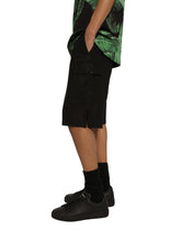 Linen cargo shorts with tag -  | Dolce &amp; Gabbana
