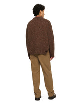 Stretch drill pants with logo label -  | Dolce &amp; Gabbana