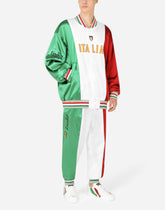 Satin jogging pants with DG patch -  | Dolce & Gabbana
