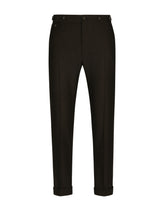 Stretch wool pants with Re-Edition label -  | Dolce &amp; Gabbana