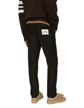 Stretch wool pants with Re-Edition label -  | Dolce &amp; Gabbana