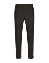 Stretch wool pants with Re-Edition label -  | Dolce & Gabbana