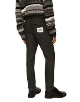 Stretch wool pants with Re-Edition label -  | Dolce & Gabbana