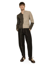 Washed stretch gabardine pants with zipper -  | Dolce &amp; Gabbana