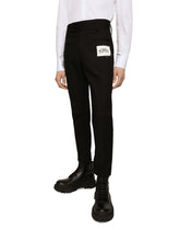 Stretch drill pants with Re-Edition label -  | Dolce &amp; Gabbana