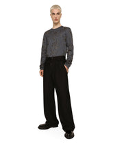 Stretch wool pants with double belt -  | Dolce &amp; Gabbana
