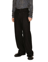 Stretch wool pants with double belt -  | Dolce &amp; Gabbana