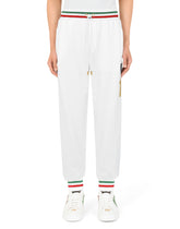 Jersey jogging pants with patch -  | Dolce & Gabbana