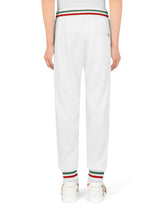 Jersey jogging pants with patch -  | Dolce & Gabbana