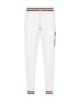 Jersey jogging pants with patch -  | Dolce & Gabbana
