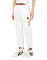 Jersey jogging pants with patch -  | Dolce & Gabbana
