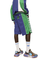 Jogging shorts with DG patch and side bands -  | Dolce & Gabbana