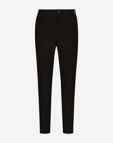 Technical fabric pants with metal DG logo -  | Dolce &amp; Gabbana