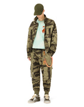 Cotton jogging pants with camouflage print -  | Dolce & Gabbana